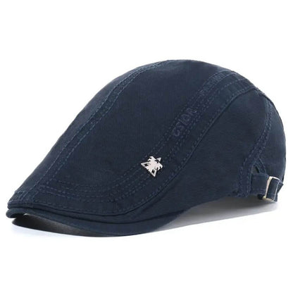 Structured Cotton Flat Cap | MINNEAPOLIS