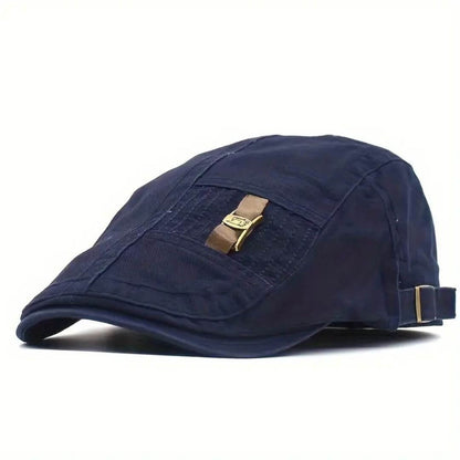 Twill Cotton Flat Cap | HARTFORD