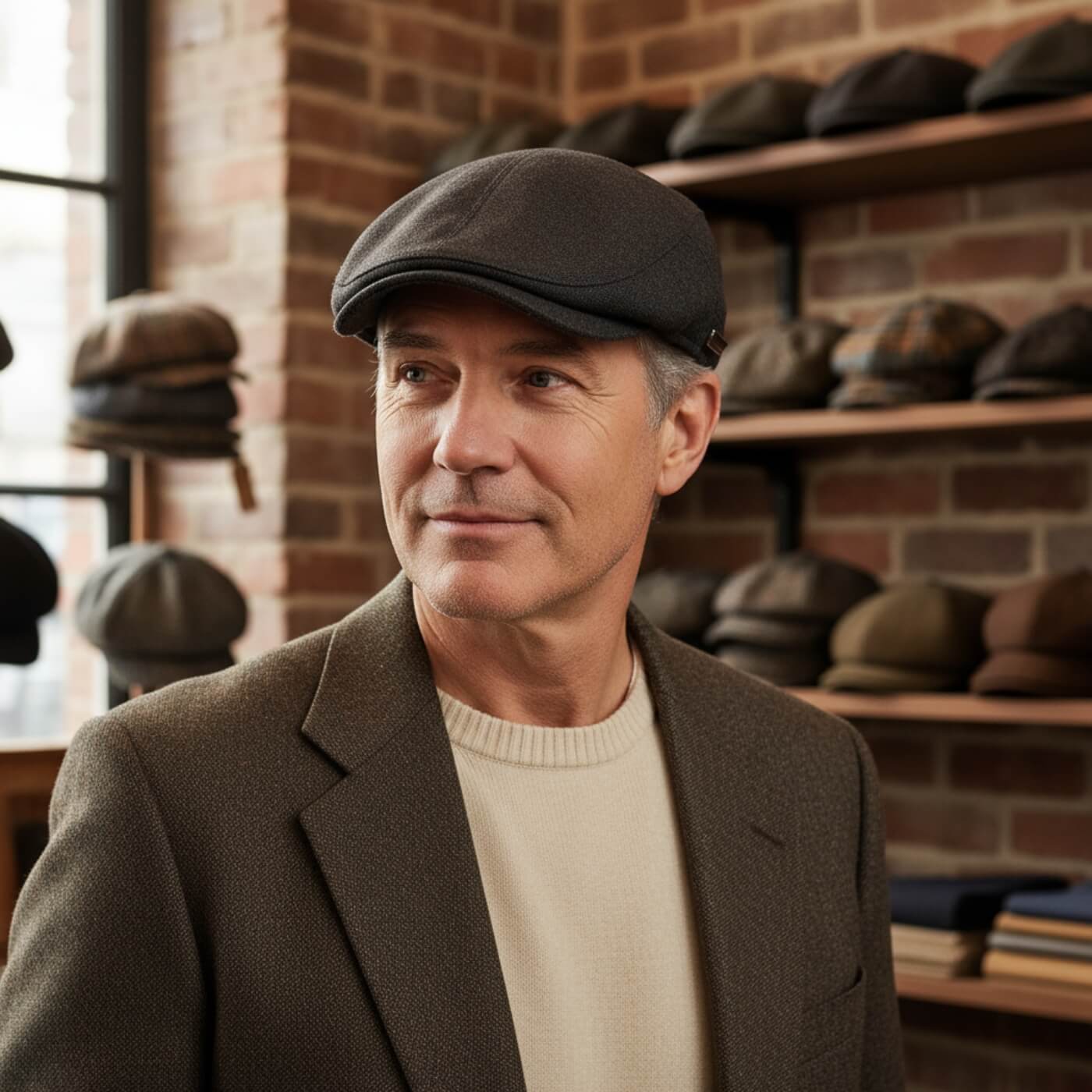 Structured Flat Cap | BALTIMORE