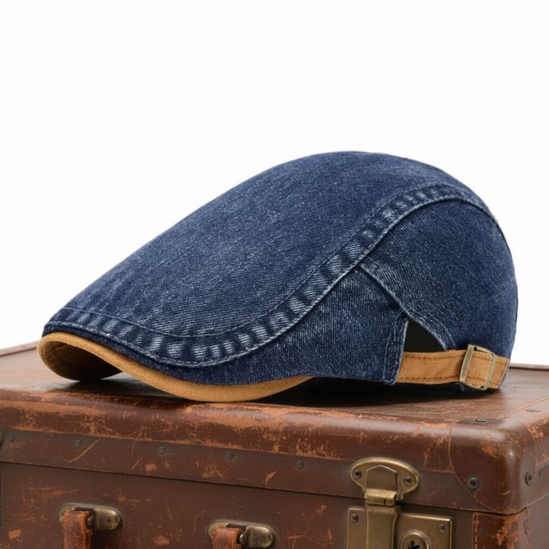 Denim Flat Cap | FARGO – Henry's Caps