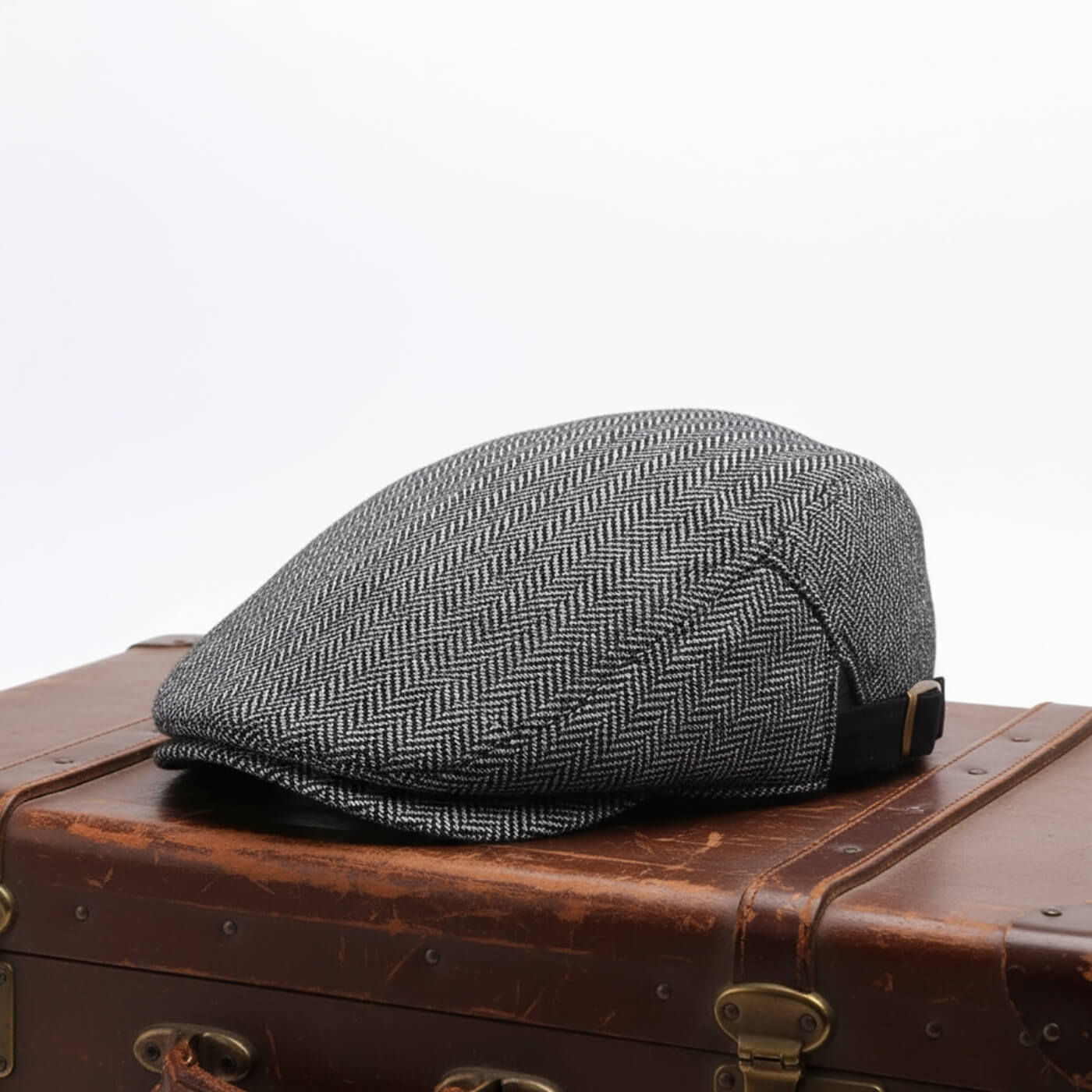 Herringbone Flat Cap | EVANSTON