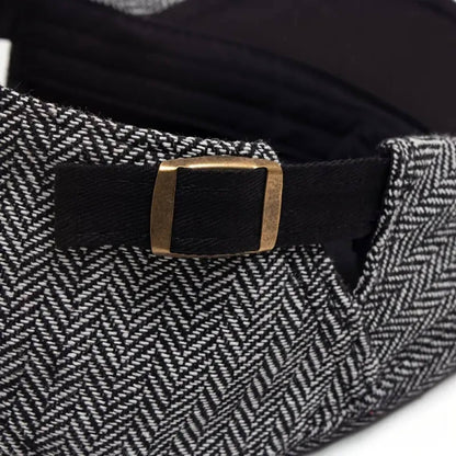 Herringbone Flat Cap | EVANSTON