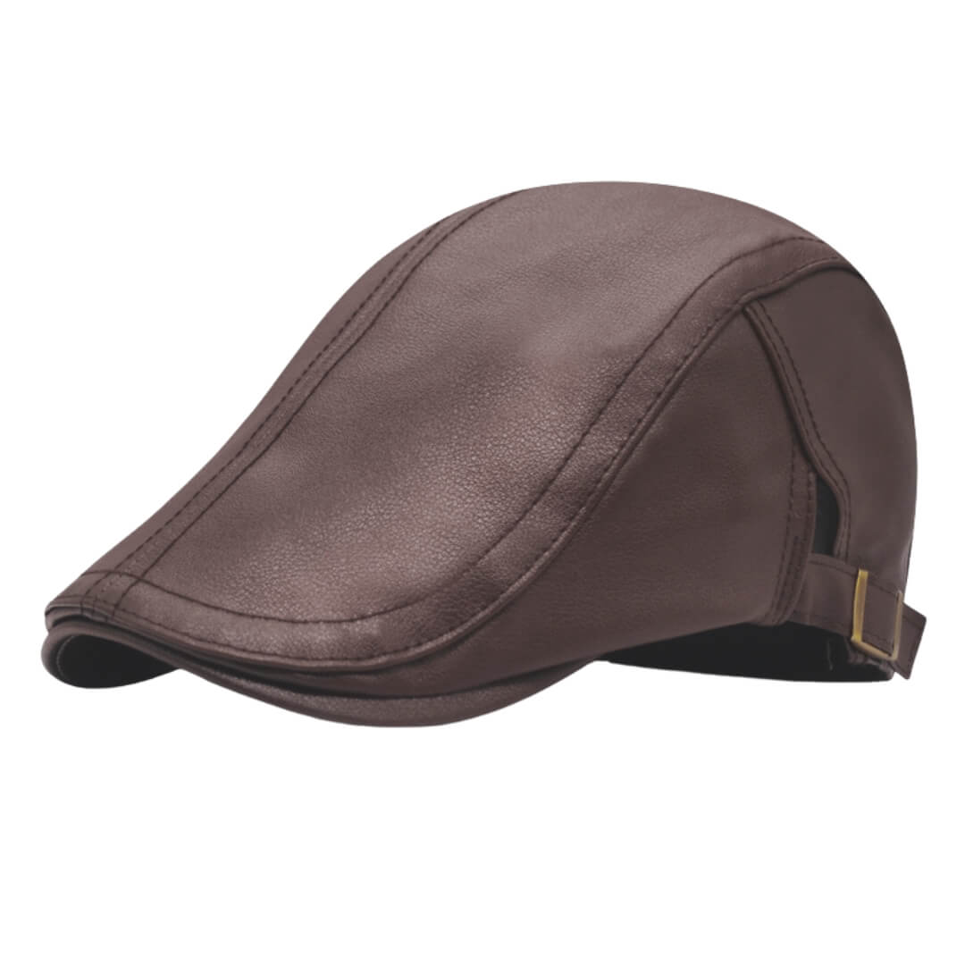Leather Flat Cap | MONTPELIER