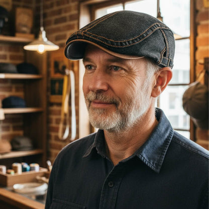 Denim Flat Cap | MONROE