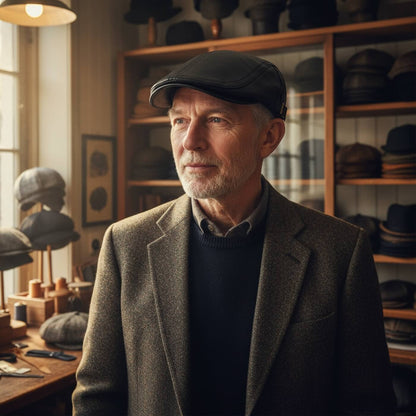 Leather Flat Cap | MONTPELIER