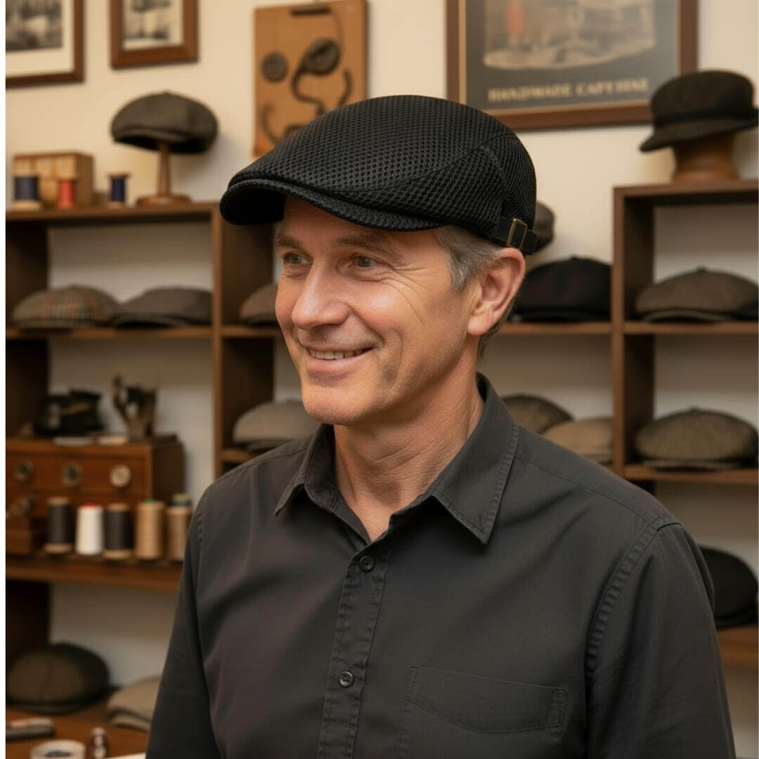 Mesh Acrylic Flat Cap | AMARILLO